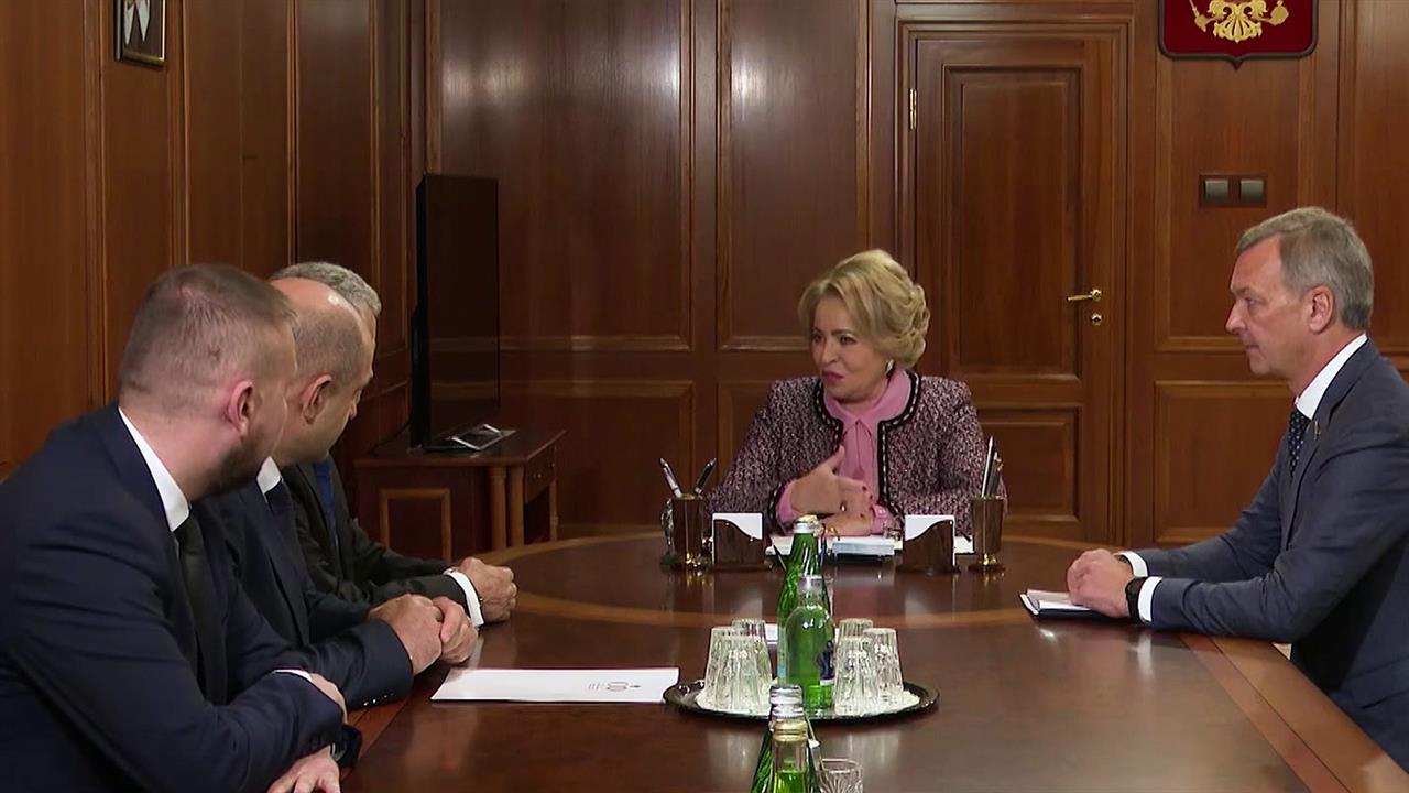 Председатель Совфеда В. Матвиенко встретилась с главами законодательных собраний новых регионов