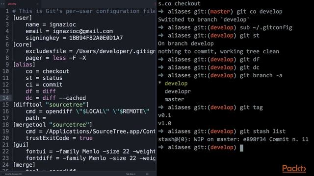 Conquering Git: Advanced Training Guide: Improve Git with Aliases| packtpub.com смотреть онлайн