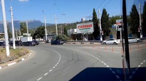 Алушта. Едем из Ялты в Алушту на троллейбусе