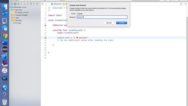 Creating and Merging branches in github and xCode. смотреть онлайн