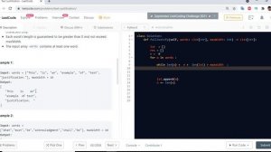 LeetCode 68. Text Justification Python