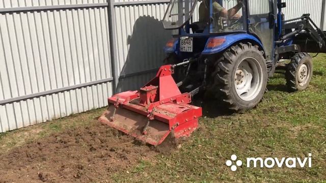 Минитрактор Донг Фенг 244, Культивация участка. Выравнивание участка(4) смотреть онлайн