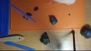 Слепил сабера!лепка персонажей из Legends Mobile!лепка из пластилина