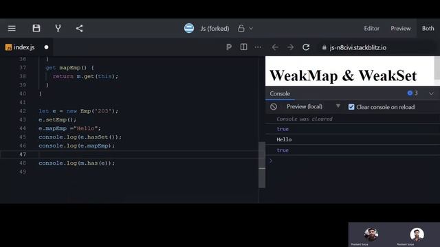 WeakSet and WeakMap in JavaScript | Difference between Map & WeakMap