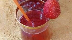 Морс из клубники