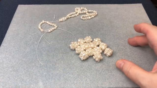 Бусы и серьги с бусинами из речного жемчуга. смотреть онлайн