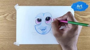 How To Draw Dory I Draw Color Pencil Sketch I Draw Step By Step Dory For Beginners I Dory Sketch