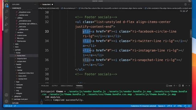 Bootstrap 5 Corporate Full Build: Build Footer (Part 10) смотреть онлайн