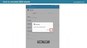 [GIT Diagnosis tool][GDS Mobile/KDS] How to uninstall GDS mobile/KDS on tablet PC