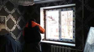 Установка пластикового окна в Орле в кирпичном доме (Теплые Окна. Рабочие моменты)