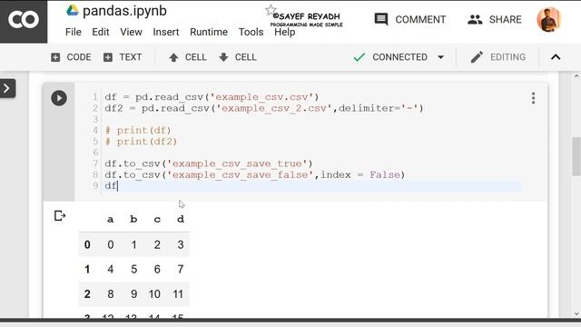 Pandas Load and Save CSV EXCEL HTML - Python Pandas Bangla Tutorial - 1