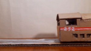 Атомний Поезд из Картона на Моторчике