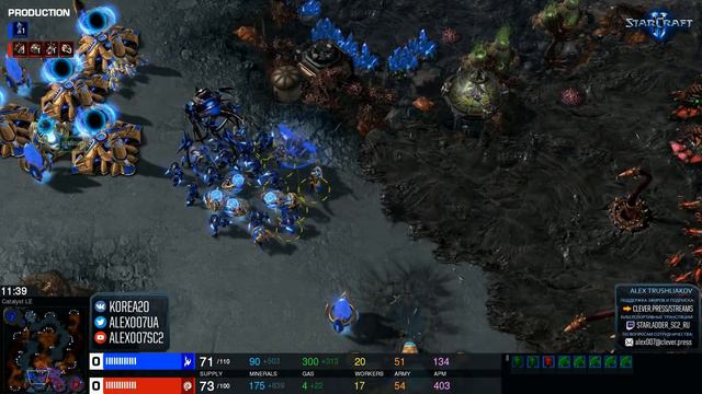 Русская смекалка ИЛИ Звериное упорство? StarCraft 2: Protoss vs Zerg смотреть онлайн