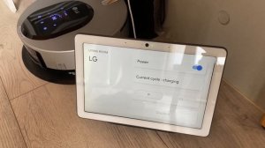 To use Google Nest Hub Max to control LG M9 Robot Mop with “Hey Google” voice command.