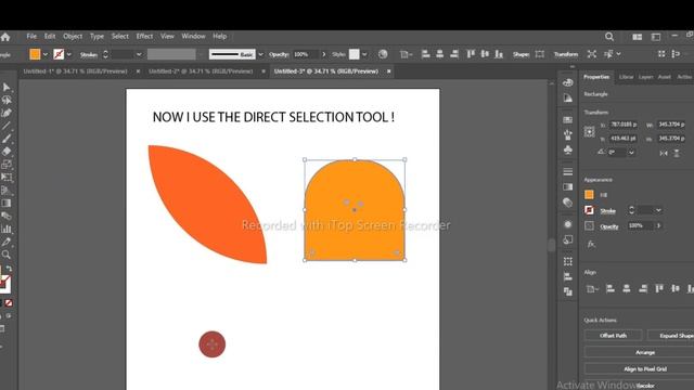 Use of selection and direct selection tool in adobe illustrator. смотреть онлайн