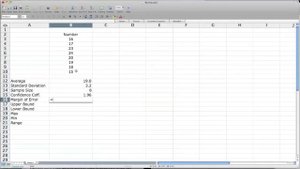 How to use Excel to Calculate Confidence Interval
