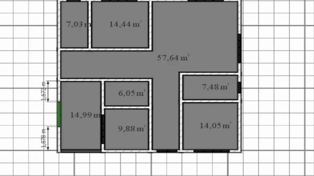 Small House Plan 12 x 12m 2 Bedroom with American Kitchen 2019 смотреть онлайн