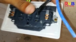 power socket installation and power  socket outlet connection