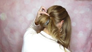КРАСИВЫЙ НИЗКИЙ ПУЧОК САМОЙ СЕБЕ | Low Bun Hair Tutorial | Peinado Facil y Rapido