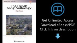 French Song Anthology: The Vocal Library, High Voice