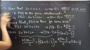 2+7+12+...+(5n-3)=n(5n-1)/2 #MathematicalInduction #Algebra L428