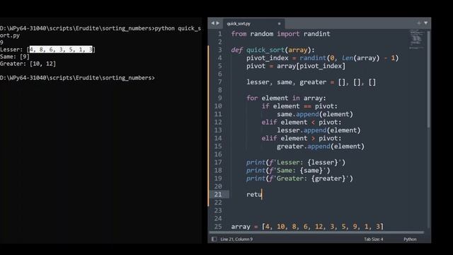 Quick Sort in Python (Tutorial) - Testing and Timing