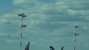 Законсервированный парк самолётов в Шереметьево. Поездка по перрону.