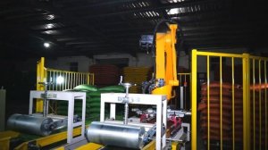 Автоматизация паллетизации роботом ESTUN