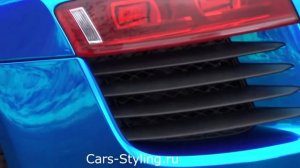 Оклейка автомобиля пленкой синий хром