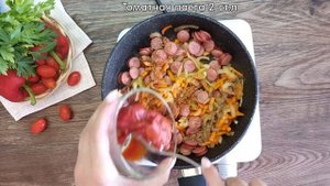 Капуста с колбасками по-баварски