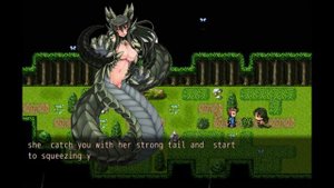 Green Lamia Vore (Hard vore, Squeezing). Forest Monster beta
