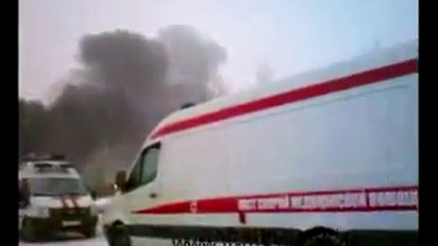 Горит автобус на МКАДе 20.02.2010.avi смотреть онлайн