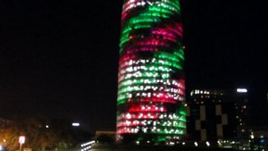 Agbar Tower or Torre Glòries  Barcelona january 2022