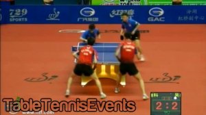 Zhang Jike/Ma Lin Vs Oh Sang Eun/Ryu Seung Min : 1/4 Final [China Open 2012]