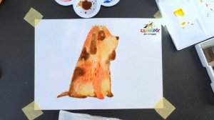 Как нарисовать собаку. Акварель. Уроки рисования для детей. Просто рисуем.