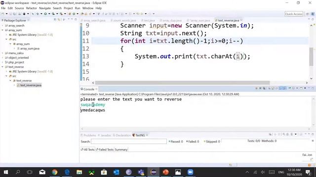 Java Tutorial For Beginners In Arabic | Java Text Reverse | تعلم جافا смотреть онлайн