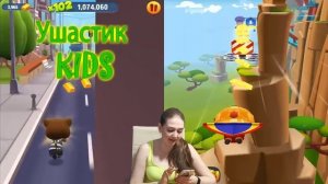Кто круче ВОРИШКА ЕНОТ или ПОЖАРНЫЙ Том Бег за золотом УШАСТИК KIDS