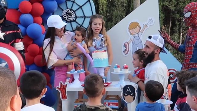 SUPER FIESTA DE CUMPLEAÑOS DE DYLAN 🎂 CON LOS SUPER HÉROES SPIDERMAN Y CAPITAN AMÉRICA смотреть онлайн