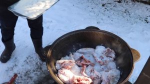 Это блюдо ,приготовленное в казане на костре ,покорит ваши сердца!!!