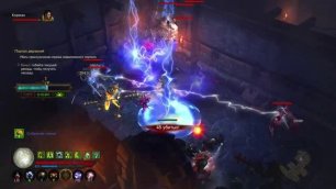 Diablo III UEE, крестоноска побеждает монстров в ПД