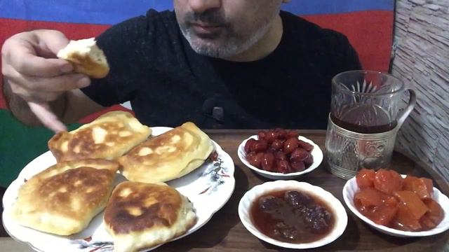 ASMR | MUKBANG | Amazing Breakfast | Cheese🧀Pancakes | Strawberry 🍓, Dogwood & Quince Jams |Tea ☕️