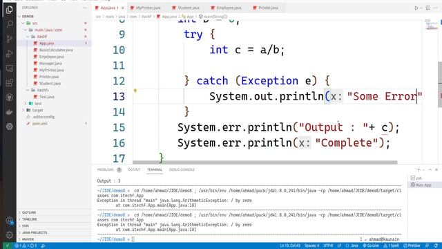 Exception Handling in Java | Exception Handling Java Programming | What is exception handling | 28