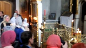 Крещение младенцев в храме Николая Чудотворца... (В Кочаках )