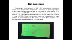 Тетрациклины.  Структура и контроль качества.