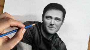 Юрий Шатунов - Рисунок карандашами, Realistic Portrait - Yuri Shatunov