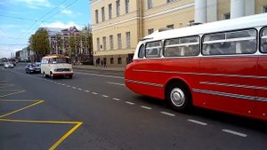 Парад ретро транспорта автобусы Санкт-Петербург 21 мая 2017
