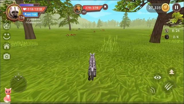 Снова играем на ГИЕНЕ и охотимся на оленей в WildCraft смотреть онлайн