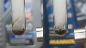 Liqui Moly MoS2 Leichtlauf 10W40 kontra Mannol Molibden 10W40 Test 400°C