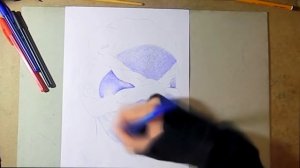 Как рисовать шариковой ручкой #2 | Draw a blue pen #2