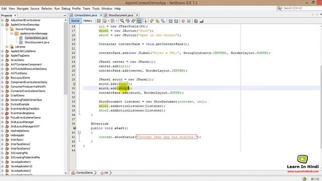 92. Applet Context in Java смотреть онлайн